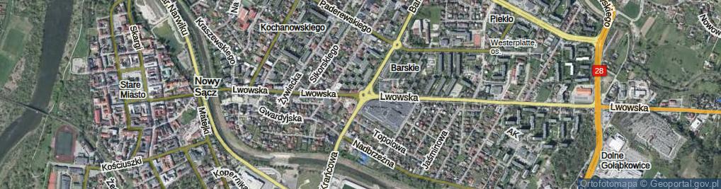 Zdjęcie satelitarne Rondo Gągora Franciszka, gen. rondo.